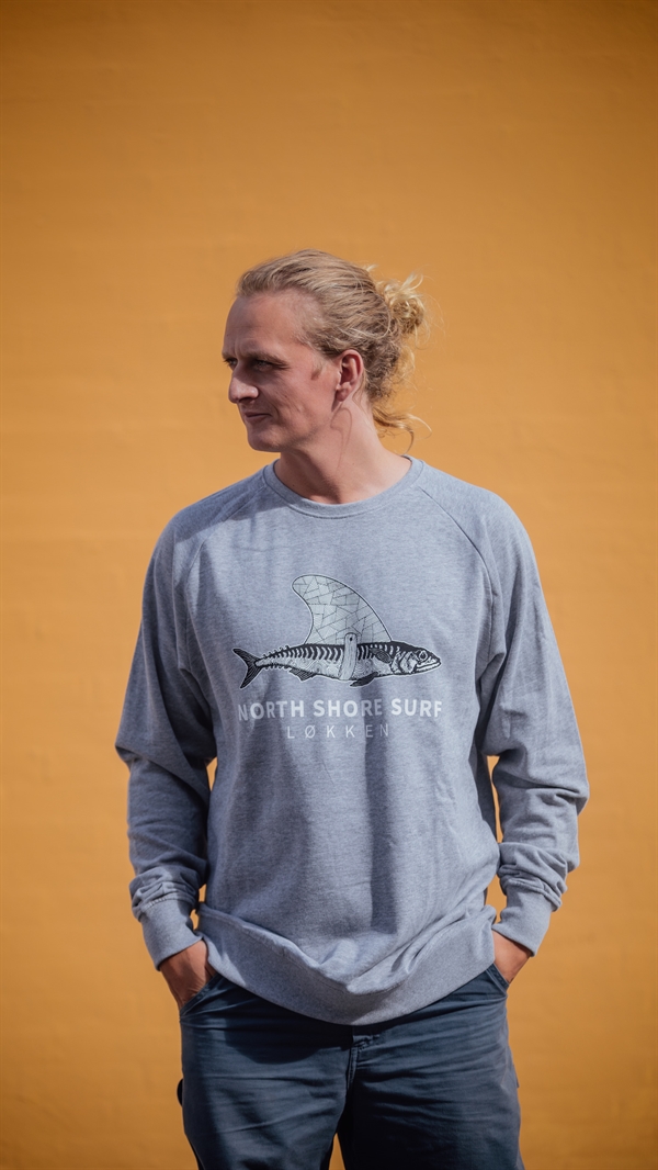 North Shore Surf Logo Sweatshirt - Grey